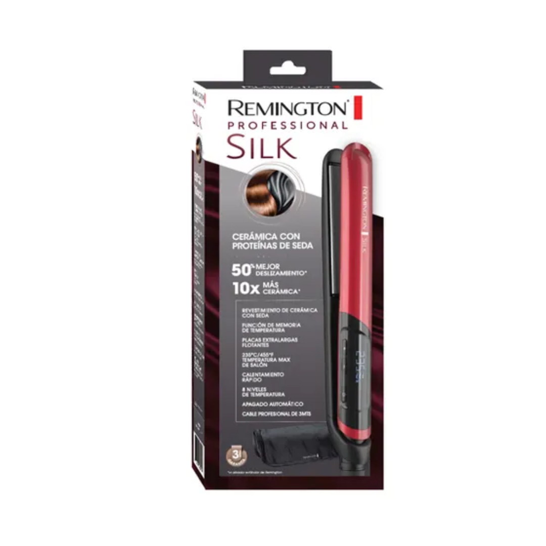 Plancha Alisadora de Cabello Remington Roja Silk S9600