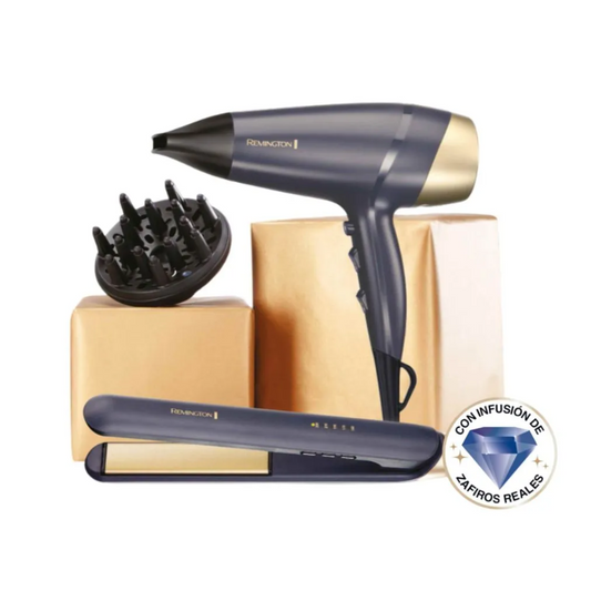 Combo Alisadora + Secadora de Cabello Sapphire Luxe