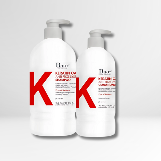 DÚO LISO PERFECTO BAOR K-KERATIN CARE (Shampoo + Acondicionador)