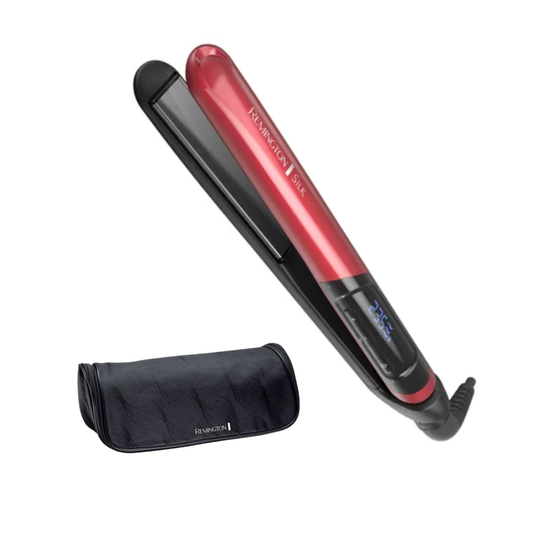 Plancha Alisadora de Cabello Remington Roja Silk S9600