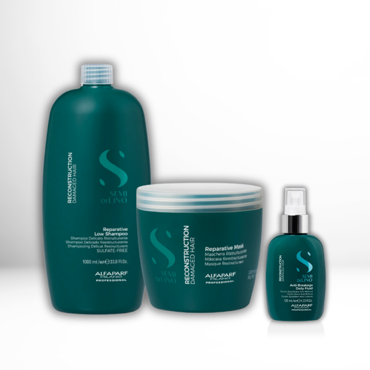 Pack Alfaparf Reparative-Shampoo 1000ml + Mask 500 ml +Anti-breakage Fluid 125 ml