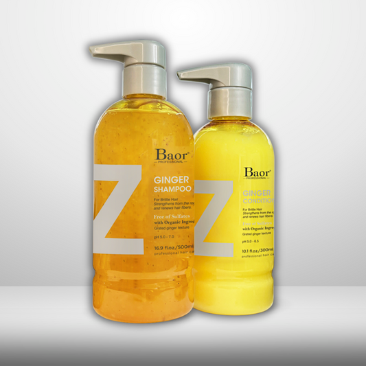 DUO BAOR Z GINGER – Fortalecimiento y Crecimiento (Shampoo + Acondicionador)