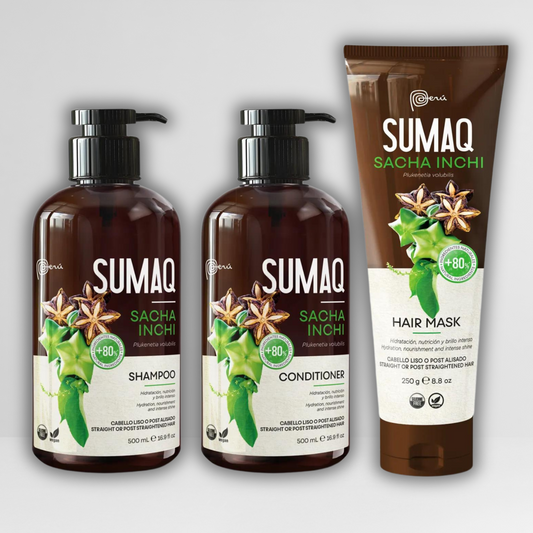 Pack SUMAQ Sacha Inchi- Cabellos Lisos o Post Alisados