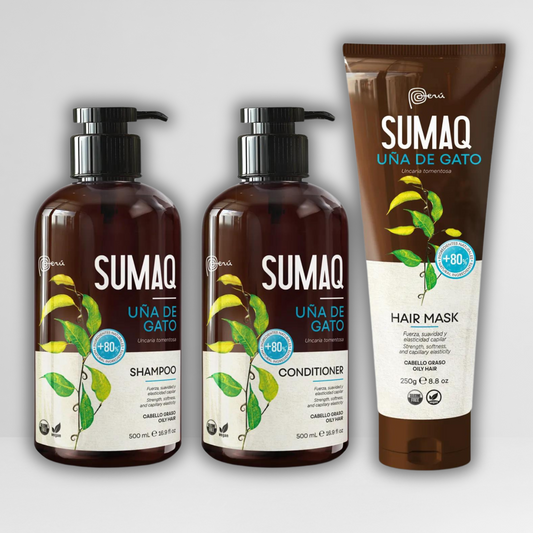 Pack SUMAQ Uña de Gato-Cabellos Grasos