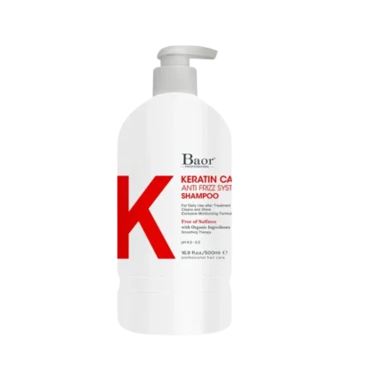 Shampoo Baor Keratin Care sin sal y sin sulfatos para el mantenimiento de alisados y keratinas