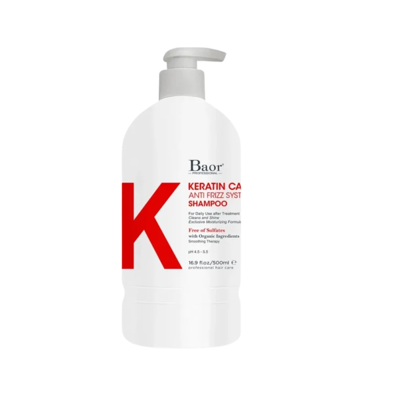 Shampoo Baor Keratin Care sin sal y sin sulfatos para el mantenimiento de alisados y keratinas