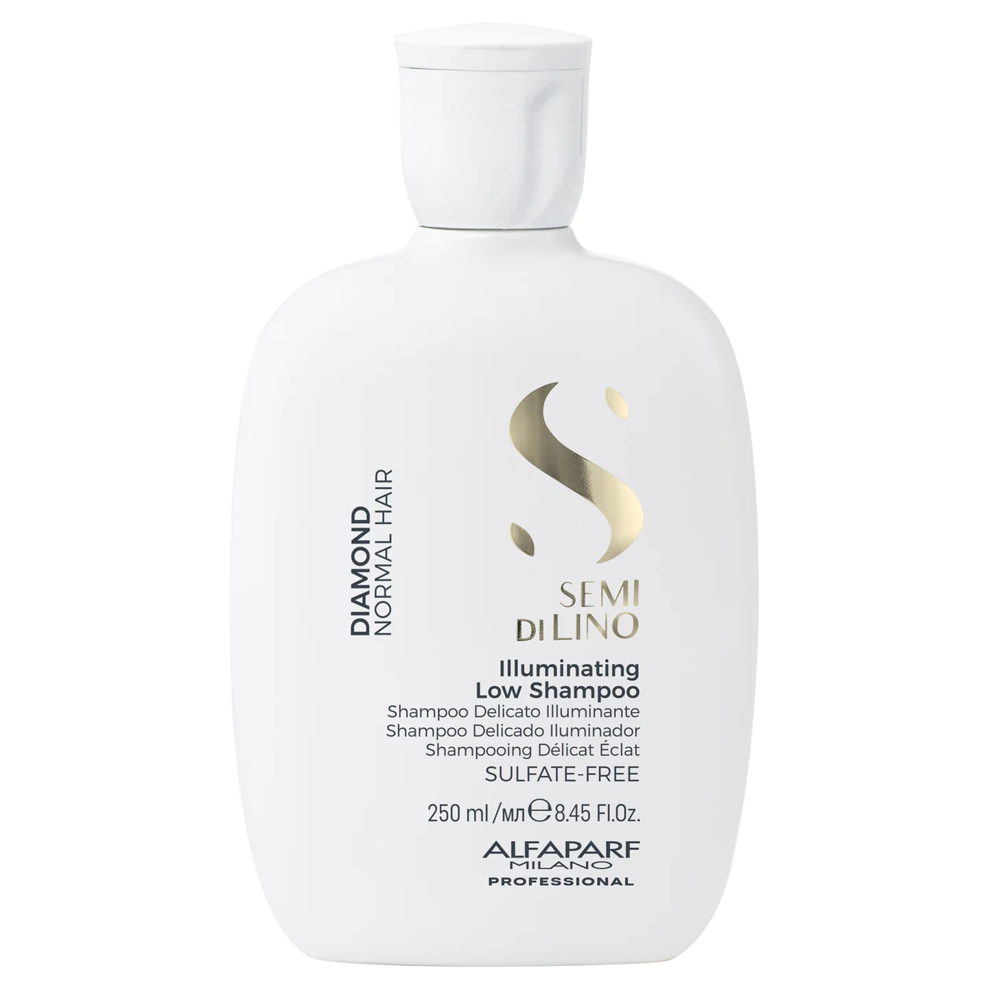 shampoo-iluminador-sin-sulfatos-alfaparf-diamond 2 Shampoo Alfaparf Semi di Lino Diamond 250 ml para brillo extremo en Fabiluna Perú.